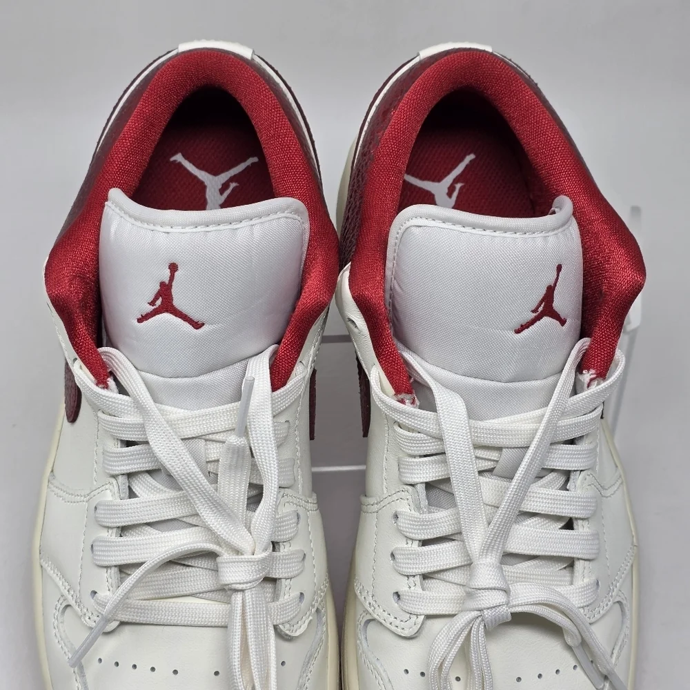 Nike Air Jordan 1 Low SE Ruby Sneakers Womens Size 10.5 Sail Red HJ9338-106 New